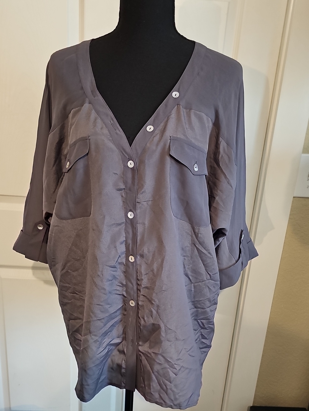The Limited Casual Button-Down Shirt - Gray